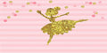 AOFOTO 20x10ft Abstract Little Girl Ballerina in Tutu Dress Dancing Background Baby Shower Party Decoration Photography Backdrop Kid Children Ballet Birthday Banner Photo Studio Props Vinyl Wallpaper