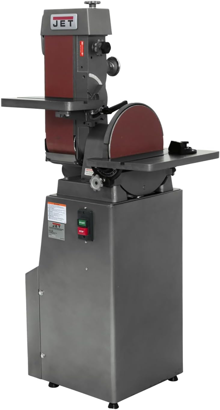 JET Combination 6' x 48' Belt and 12' Disc Finishing Machine, 1-1/2 HP, 230V 1Ph (Model J-4200A-2)