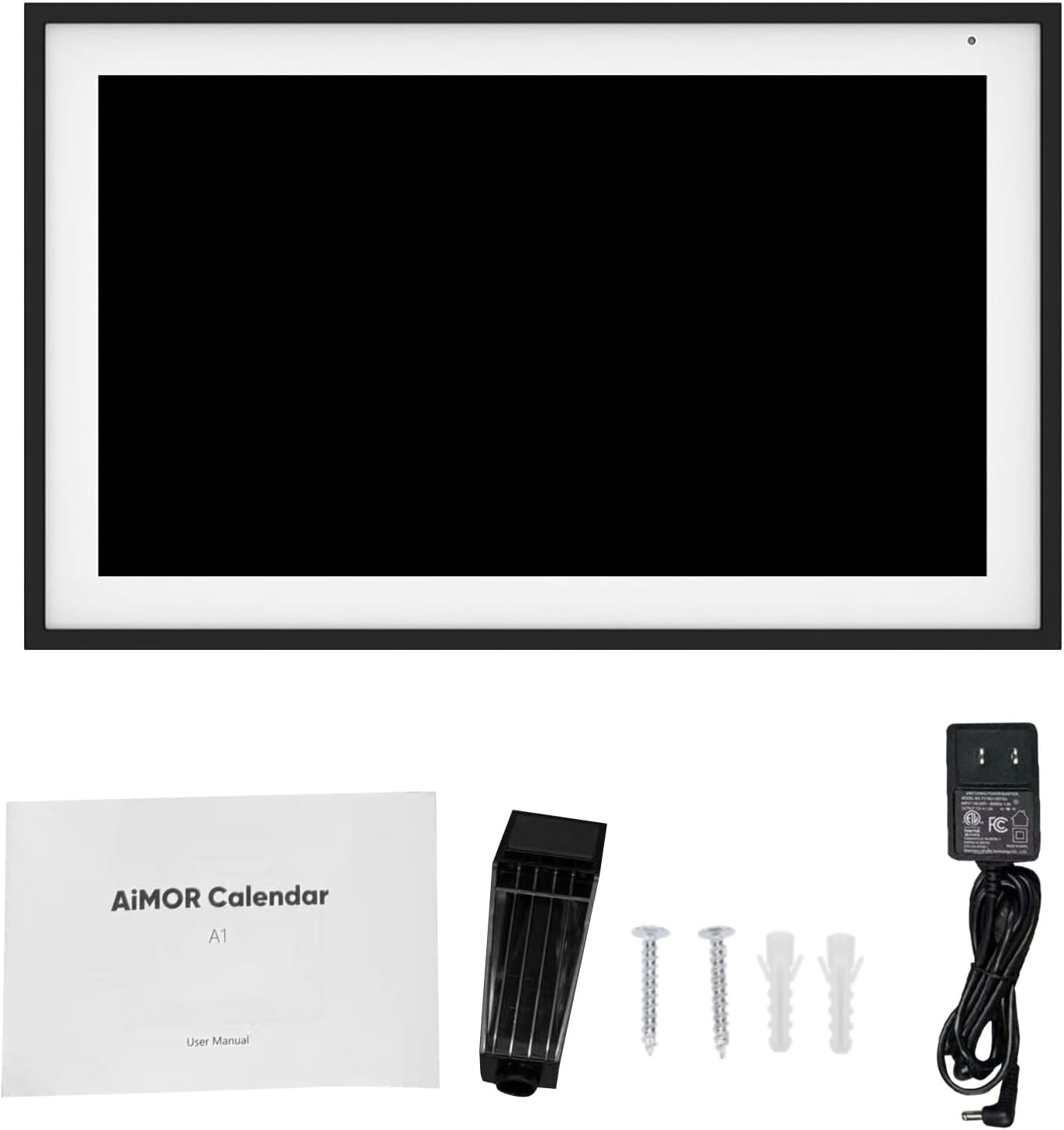 15.6 Inch Smart Digital Calendar, 1920x1080 FHD Touchscreen Family Planner with 64GB Storage, Syncs Phone Calendars and Photos, for Wall Mounted (US Plug)