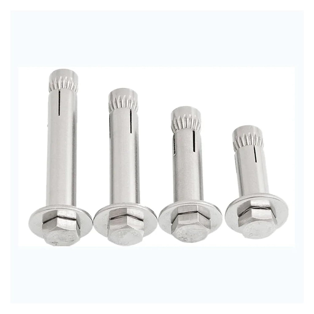 Anchor Bolts,Expansion Bolt, M6 - M12 Concrete Anchors Bolts Expansion Hook Bolt 304 Stainless Steel Screws Half-Tooth(150mm,M10 1PC)