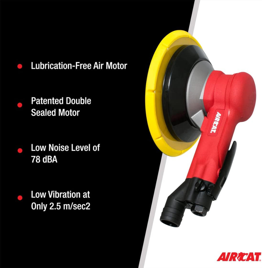 AIRCAT Pneumatic Tools 6700-8GCV: Central Vac Geared Planetary Motion Sander 900 RPM