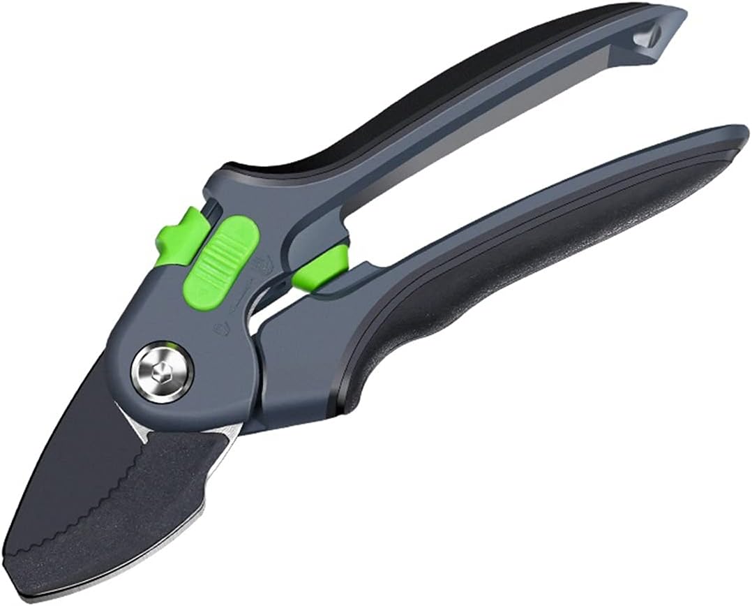 Gardening Supplies and Tools Bypass Sharpener Clippers Garden Tool for Bonsai Flower Cultivating Snip Floral