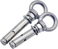 M6~M16 Sleeve Anchor Concrete Expansion Bolt 304Stainless Steel Hook Universal Ring Screws(M16x120mm 1pc)