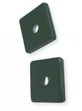 Pr-Mch Package of 25, 1/4' X 1-5/8 X 1-5/8 Green Square Washers Unistrut Channel Strut Set Kit #DR-D6383D