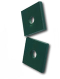 Pr-Mch Package of 25, 3/8' X 1-5/8 X 1-5/8 Green Square Washers Unistrut Channel Strut Set Kit #DR-D6381D