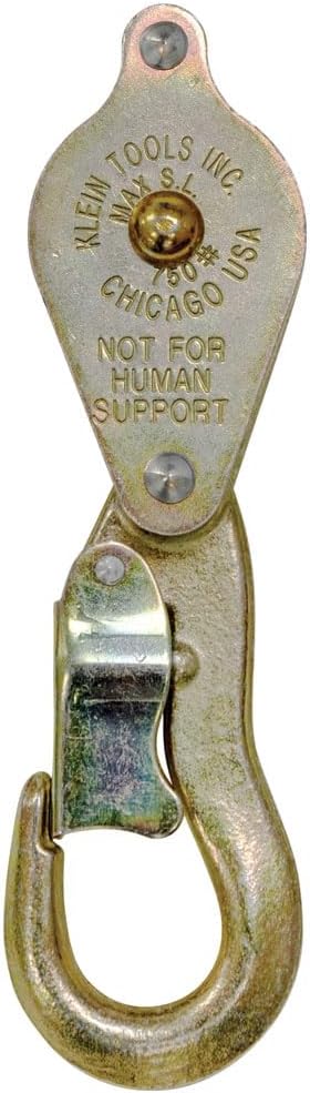 Klein Tools 1802-30 Block and Tackle with Anchor Hook Cat. No. 258, Made in USA