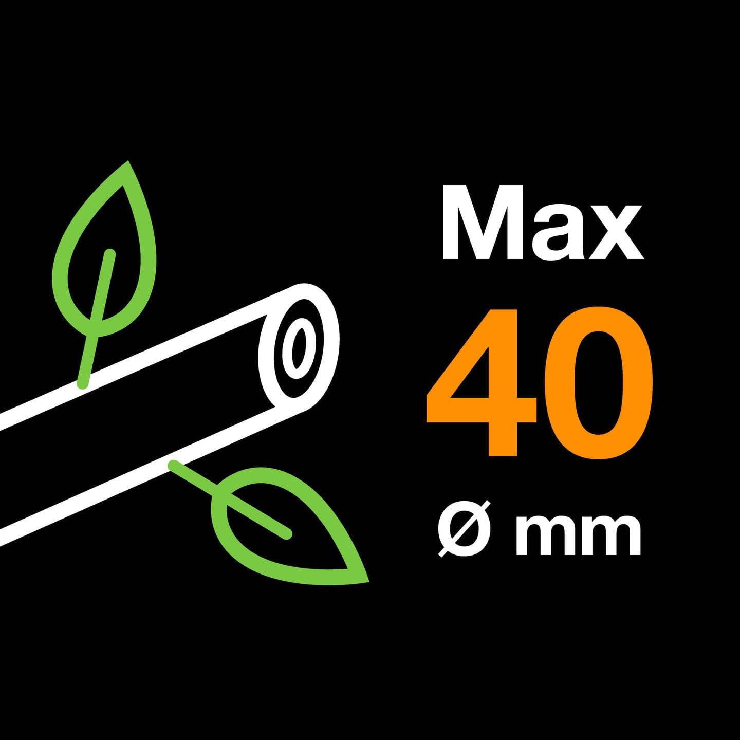 Fiskars PowerGear Lopper Bypass, Scissor Head (M) L76, Patented Mechanism PowerGear II, Cutting Diameter : 2.8 cm, Hardened steel blades with non-stick coating, Length: 56 cm, Black/Orange, 1001553
