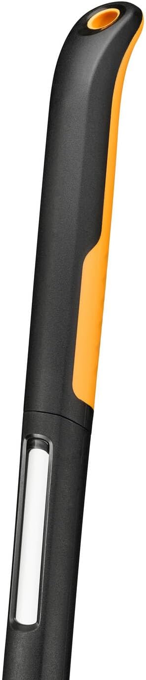Fiskars Xact Dutch Hoe 125 mm, Length: 170.2 cm, Width: 12.4 cm, Black/Orange, Stainless Steel/Plastic/Aluminium, 1027041