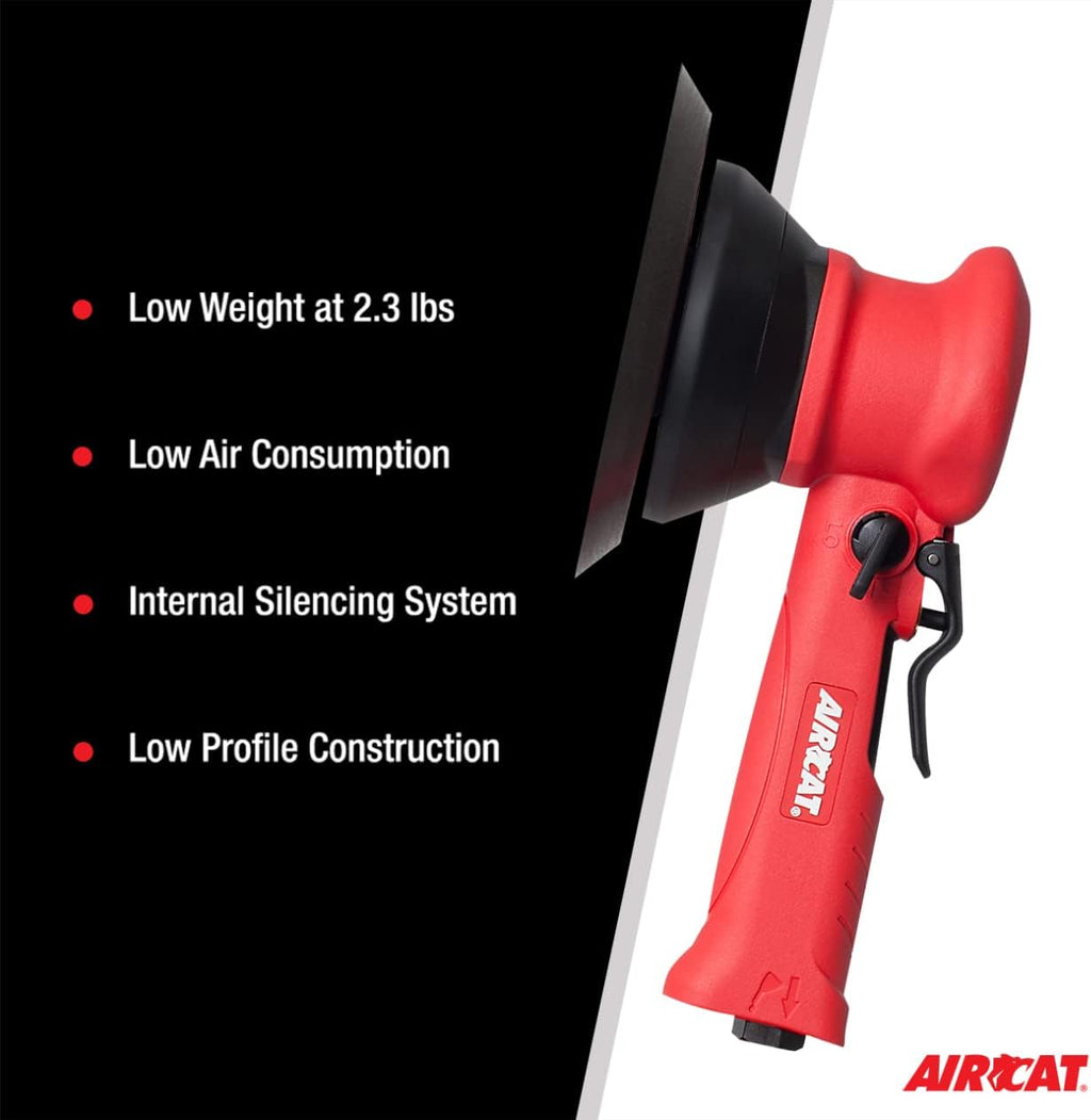 AIRCAT 6310 6' Composite Dual Action Sander 10,000 RPM, 3/16' Orbit