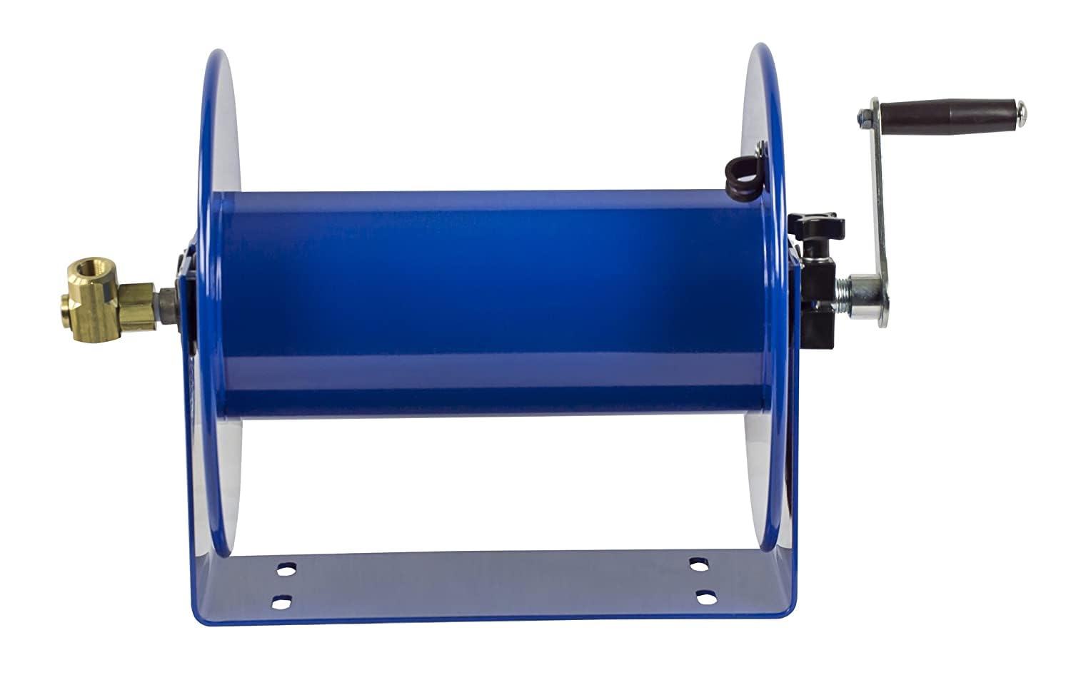 Coxreels 112-3-50 Compact Hand Crank Steel Hose Reel - 4,000 PSI - Holds 3/8' x 50' Length Hose - Perfect for Air Compressor, Garden, Pressure Washer, Electric Hoses (Hose Not Included) Made in USA