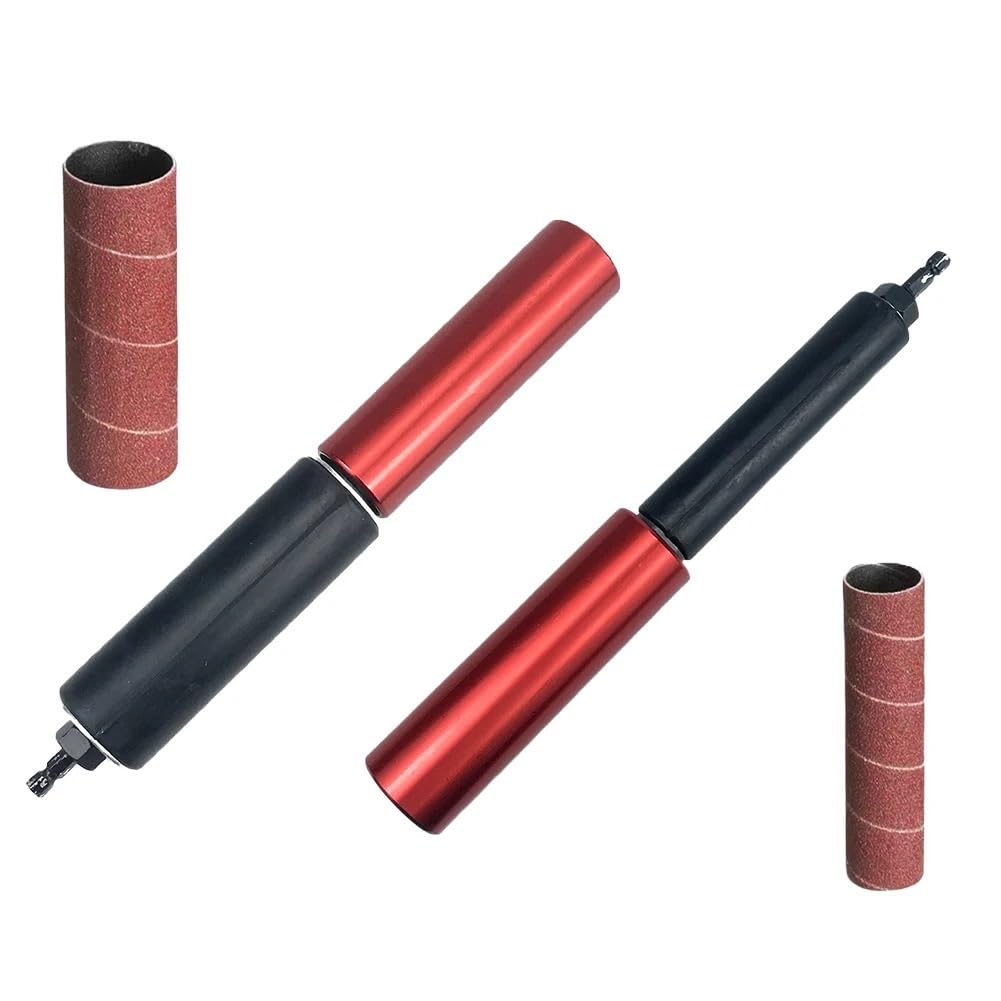 Rubber Sanding Drum Polishing Bit Kit - Sandpaper Wrench Adapter for Drill Spindle Sander - Woodworking Accessories