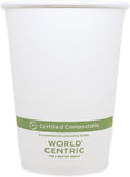 World Centric Paper Bowls, 32 Oz, 4.4' Diameter X 5.8'h, White, 500/carton