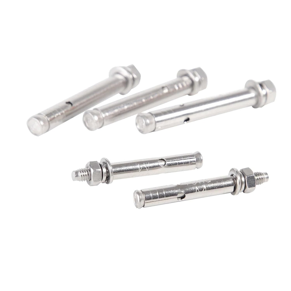 Anchor Bolts,Expansion Bolt, 304 Stainless Steel Expansion Screws Half-Tooth M6 M8 M10 M12 M14 M16 Concrete Anchors Bolts Hook Bolt(150mm,2pcs M16)