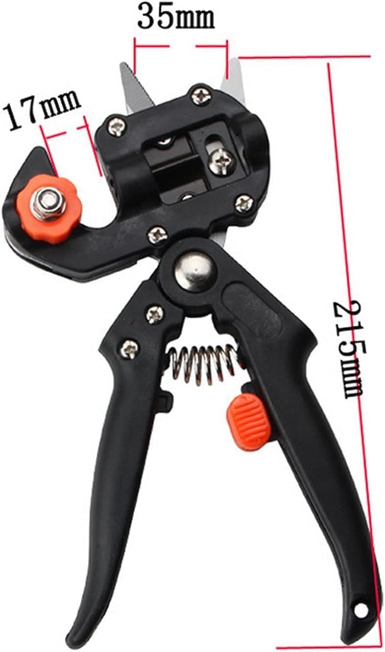 Manual Hand Pruner Garden Grafting Pruner Grafting Set Kit Farming Fruit Tree Pruning Shears Tool Kits Bonsai Pruners Fruit Tree Cutting Machine Garden Shears Scissors Pliers (Gree