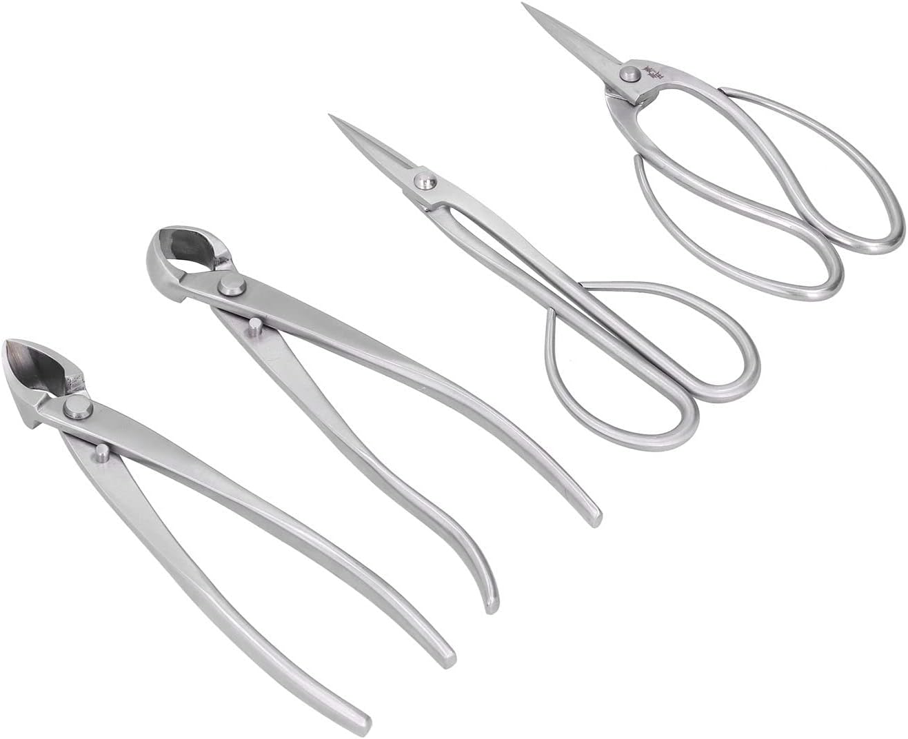 Bonsai Tool Set Stainless Steel Pruning Shears and Knob Cutter, Gardening Scissors Kit with Protective Bag - Durable Sharp Blades, Ergonomic Handle for Bonsai and Garden Care