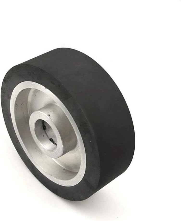 15050mm Flat Surface Rubber Contact wheel Belt Grinder Wheel Abrasive Belt Set,B 12.7mm installed
