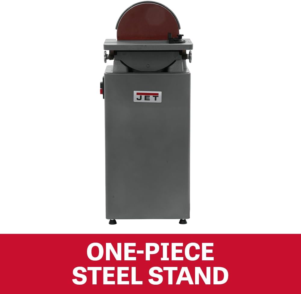 JET 12-Inch Disc Finishing Machine, 1960 RPM, 1.5 HP, 115/230V 1Ph (J-4400A)