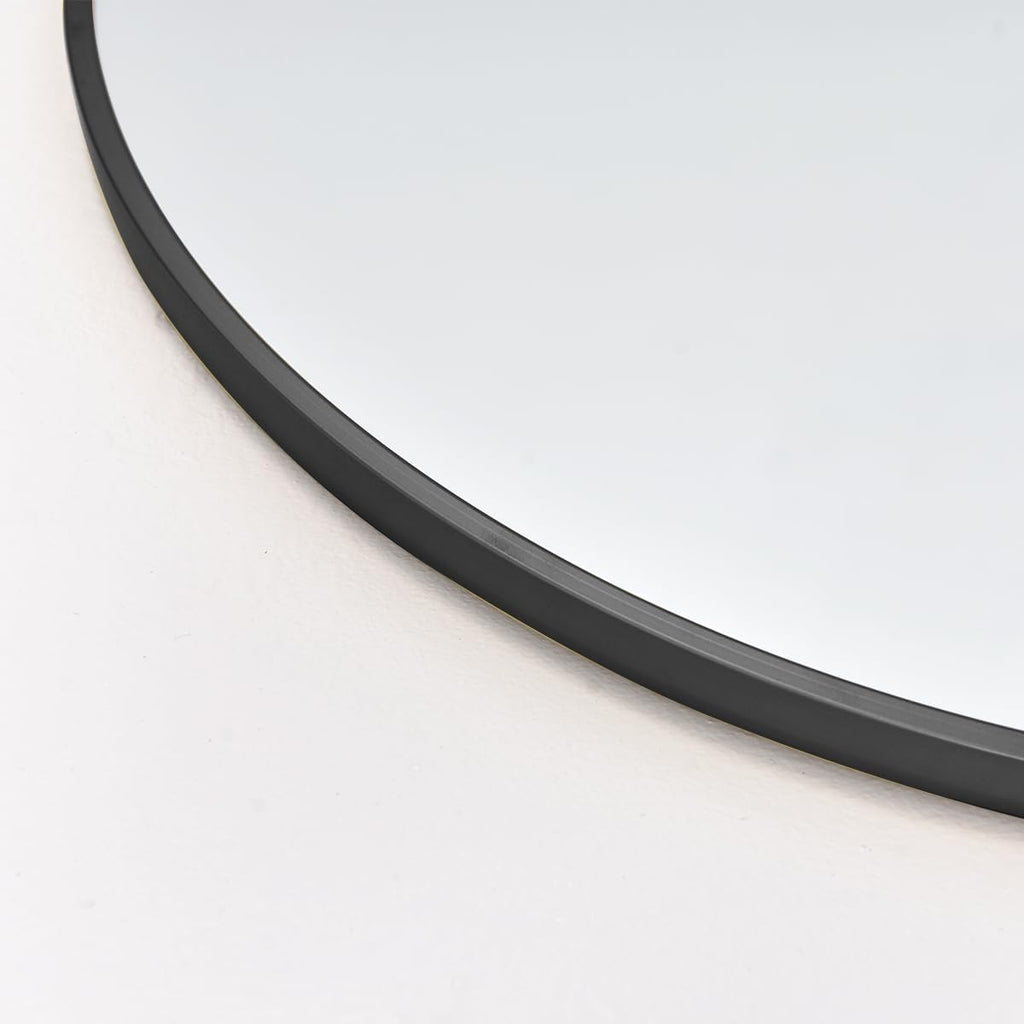 NEARBYSD Oversized Full Body Mirror with Stand, Arched Full Length Mirror, 76' x 34', Hanging or Leaning, Wall Mounted with Aluminum (Black)