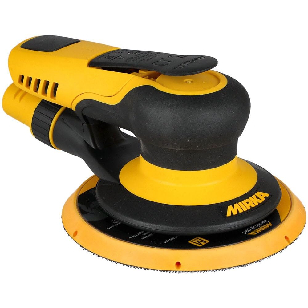 Mirka PROS Pneumatic Random Orbital Sander / 6 inch / 5mm orbit/Dust-free Sanding/MRP-650NV