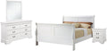 Coaster Louis Philippe Full Bed 4-Piece Set, White