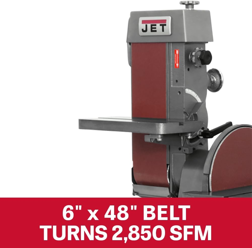 JET 6' x 48' Belt & 12' Disc Sander, 1-1/2 HP, 230/460V 3Ph (J-4202A)