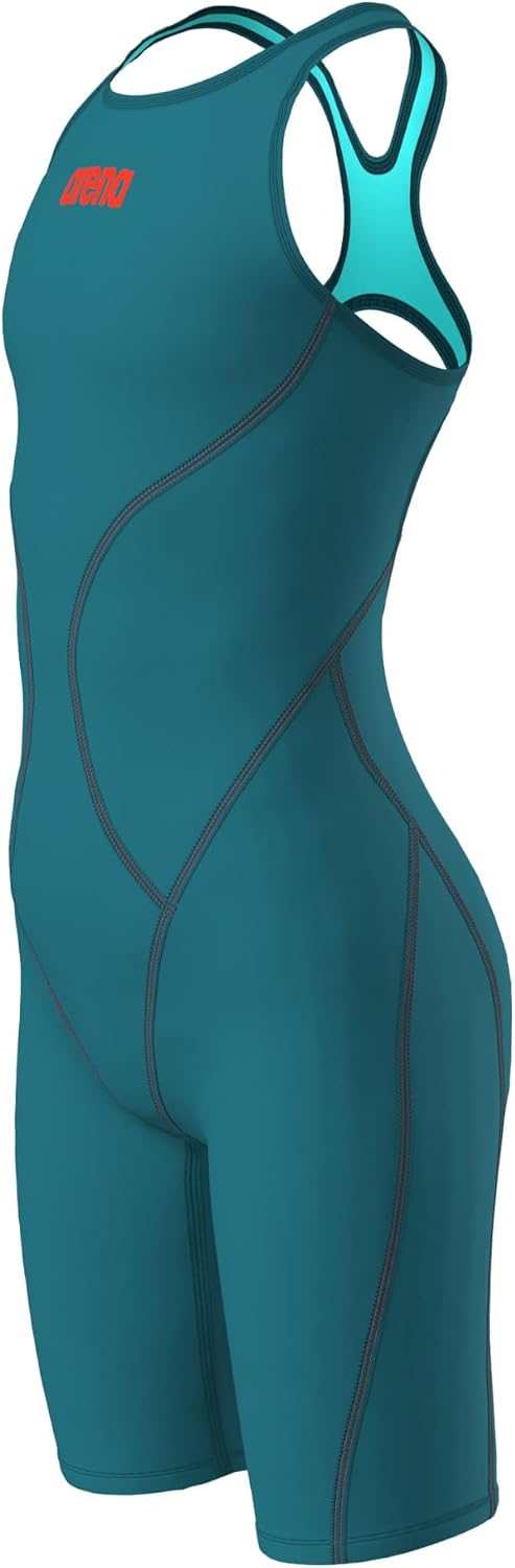 Arena Girls' Junior Powerskin Impulso Racing Swimsuit Open Back Full Body Short Leg Tech Suit