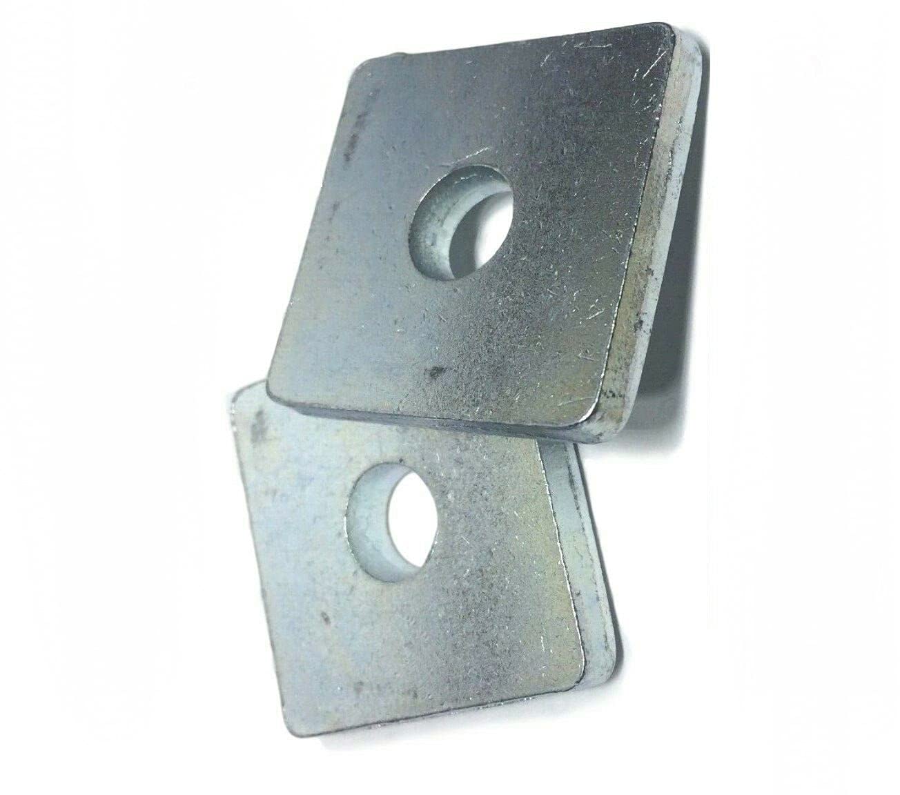 KolotovichTool Pack of 50, 1/4' X 1-5/8' X 1-5/8' Square Washers for Unistrut Channel Fastener Kit Bolt Set RE-4824DD