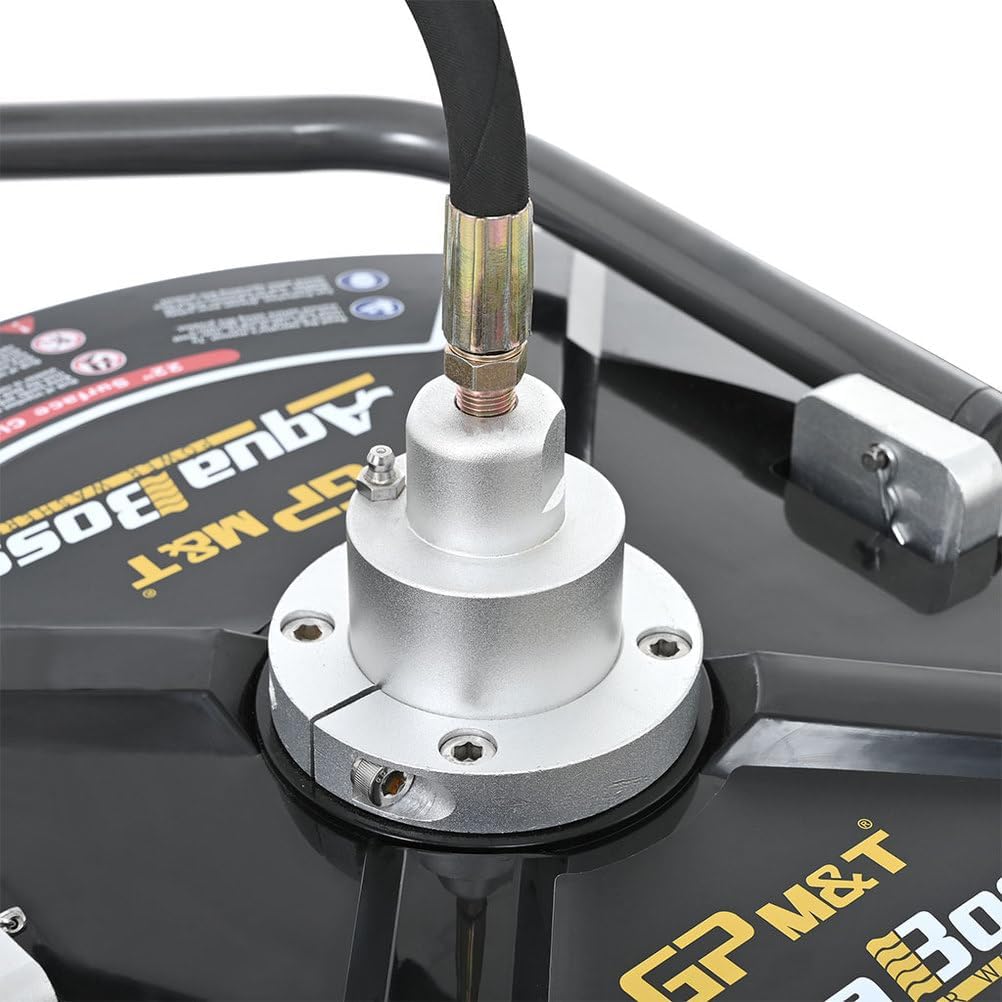 22' Pressure Washer Surface Cleaner – Stainless Steel Power Washer Attachment with Dual Rotating Jets, 3/8' Quick Connect, 4500 PSI Max, Industrial Driveway Cleaner for Concrete, Patio, Sidewalk, Deck