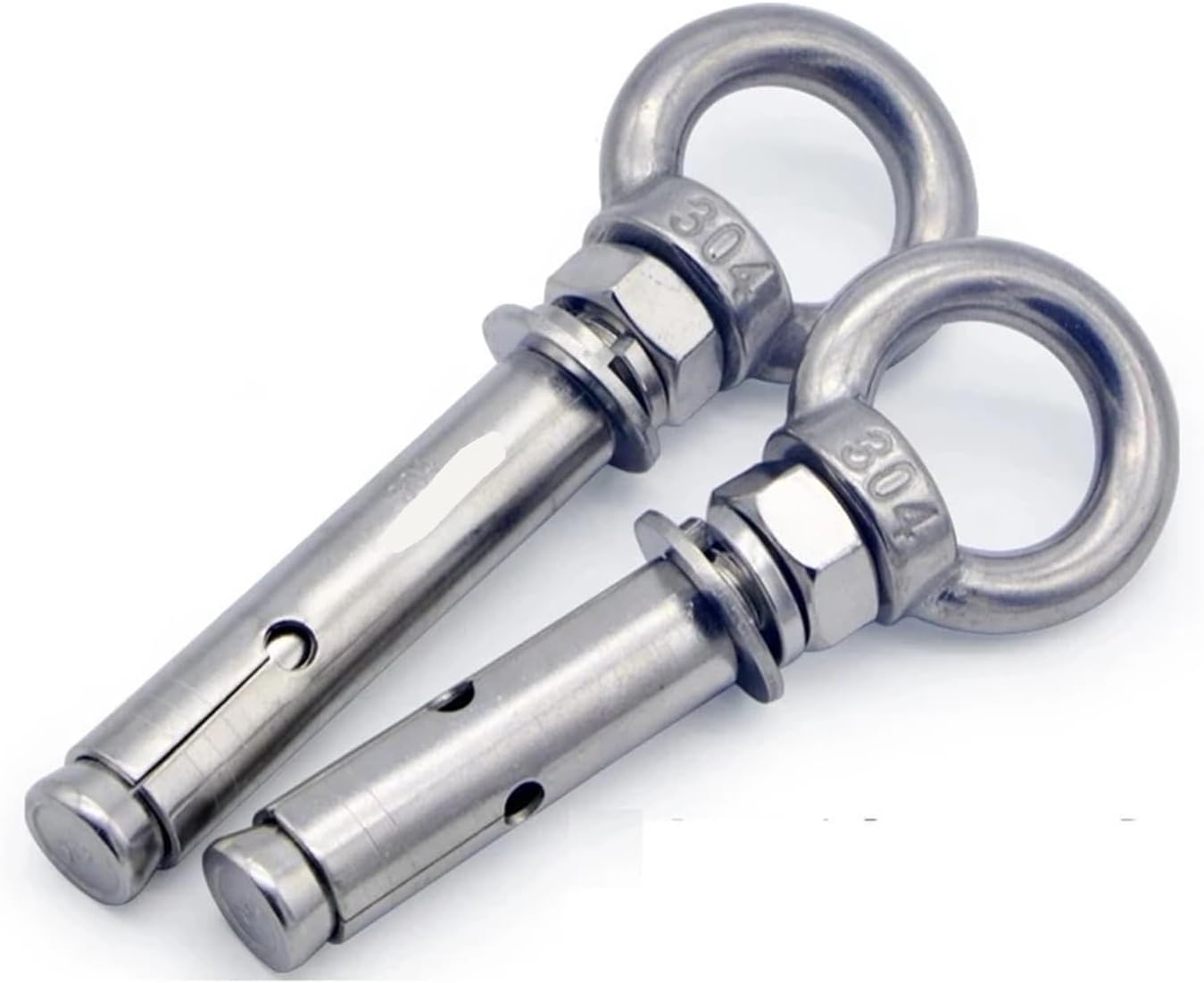 M6~M16 Sleeve Anchor Concrete Expansion Bolt 304Stainless Steel Hook Universal Ring Screws(M16x100mm 1pc)
