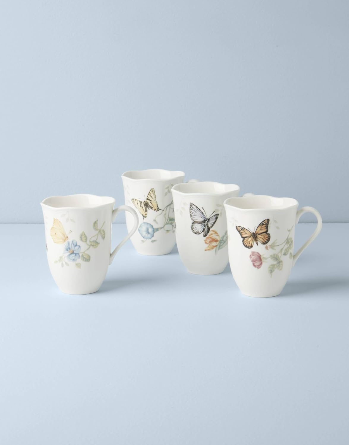 Lenox Butterfly Meadow Mug Set, 4-Piece, Porcelain
