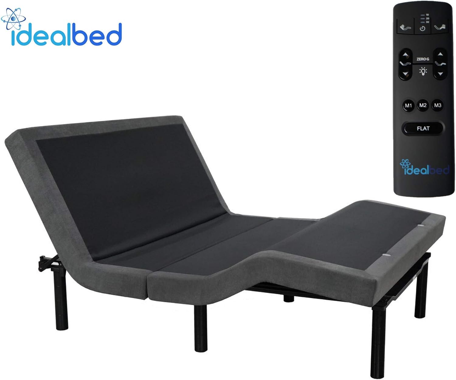 iDealBed 5i Custom Adjustable Bed Base, Wall Hugger, Massage, Zero-Gravity, Dual USB Charger, One Touch Comfort, Programmable Memory, Night Light, Advanced Smooth Silent Motion (TwinXL)