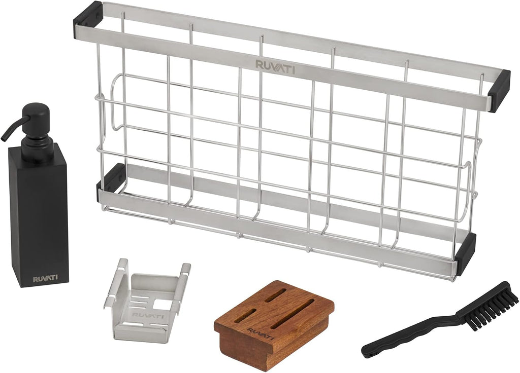 Ruvati Multi-function Workstation Organizer and Caddy with Soap Dispenser and Knife Block - RVA1580
