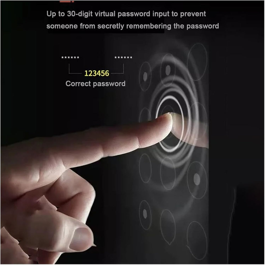 Luxury Smart Lock with Camera, Outdoor Safety Electronic Lock, 3D Facial Recognition Smart Door Lock