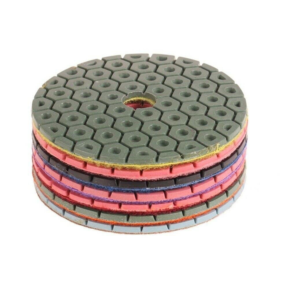 4' Concrete Floor Grinder Stone Wet Polisher Sanding pad 60 Pieces for Granite Marble Sander Polish Machine