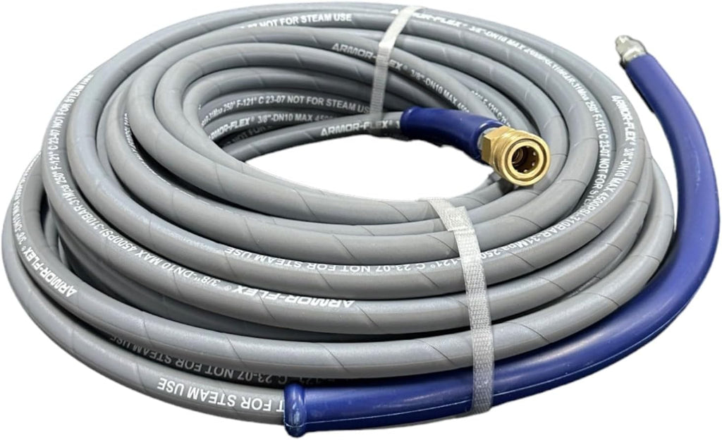 Pressure-Pro CHA1001GB 3/8 in. x 100 ft. Non-Marking 4000 PSI Pressure Washer Replacement Hose with Quick Connect