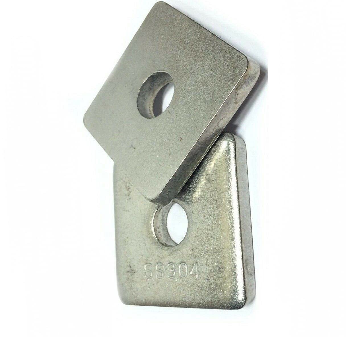 KolotovichTool 3/8' Stainless Steel Square Washers for Unistrut Channel 100 BX, Fastener Kit Bolt Set RE-8107DD