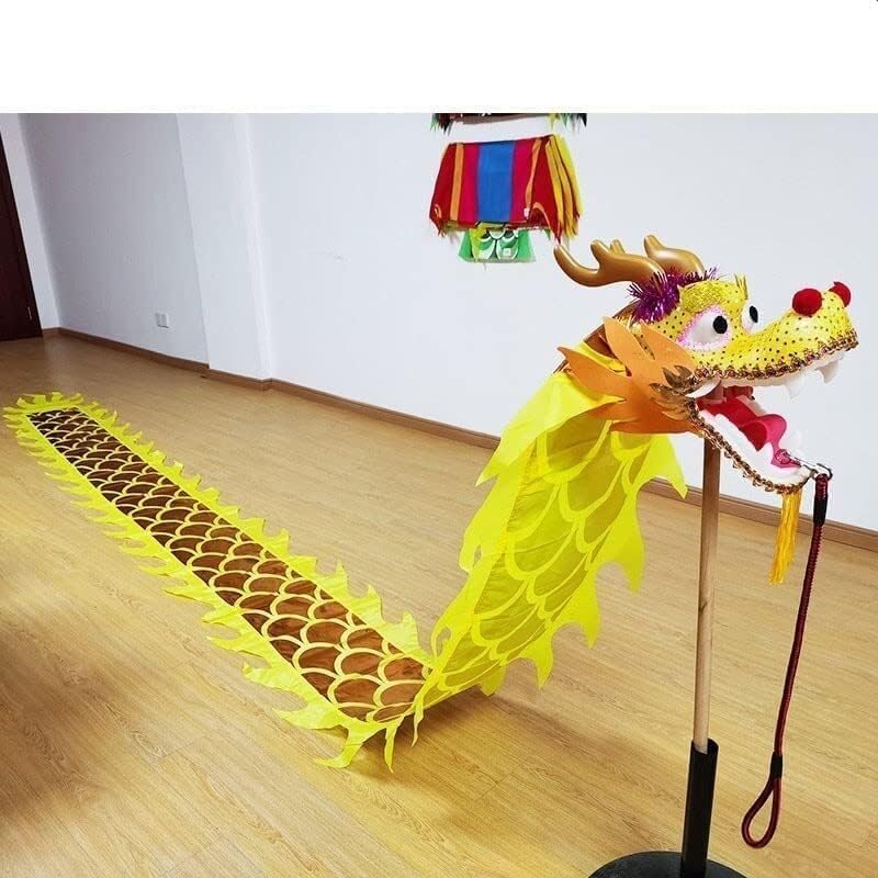 Chinese New Year Decorations Dance Lion Props Streamer Chinese New Year Silk Dragon Traditional Outdoor Dragon Fitness Ribbon Spring Festival Party Supplies(B,8m)
