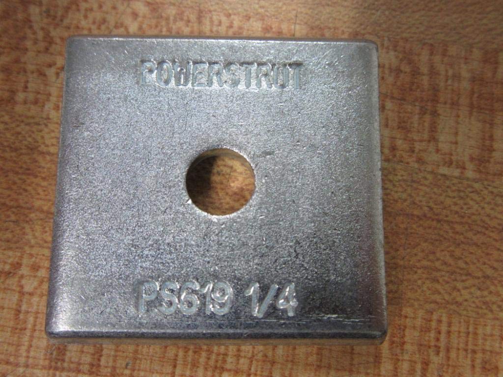 Power Strut PS 619 1/4 EG 1/4' Square Washer PS619 1/4 (Pack of 90)