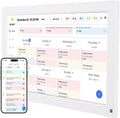 Gonetre 15.6 Inch Touchscreen Digital Calendar Wall Planner Smart Interactive Display HD 1080P Family Organizer Chore Chart White ABS 32GB Storage (US Plug 500W)