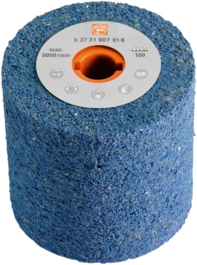 Fein Gum Wheel for Metal Finishing on WPO 14-25 E-Stainless Steel Professional Set and WPO 14-25 E - Fine, Heavy-Duty, 180 Grit, 4' x 4' Diameter, 3/4' Bore - 63721007016
