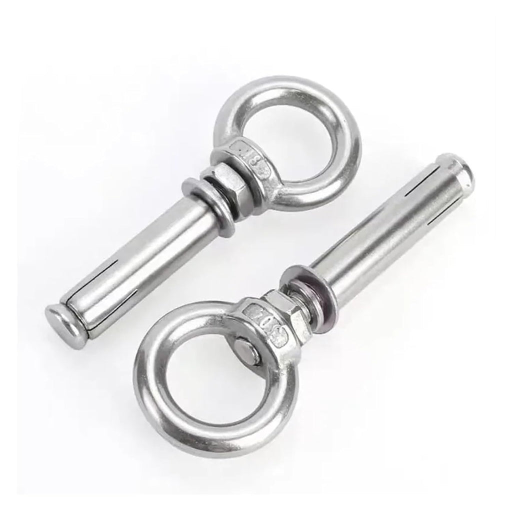 Anchor Bolts,Expansion Bolt, M6/M8/M10 Sleeve Anchor Concrete Expansion Eye Bolt Stainless Steel Installation Artifact Hook Universal with Ring Screws 1PCS(M10x90mm)