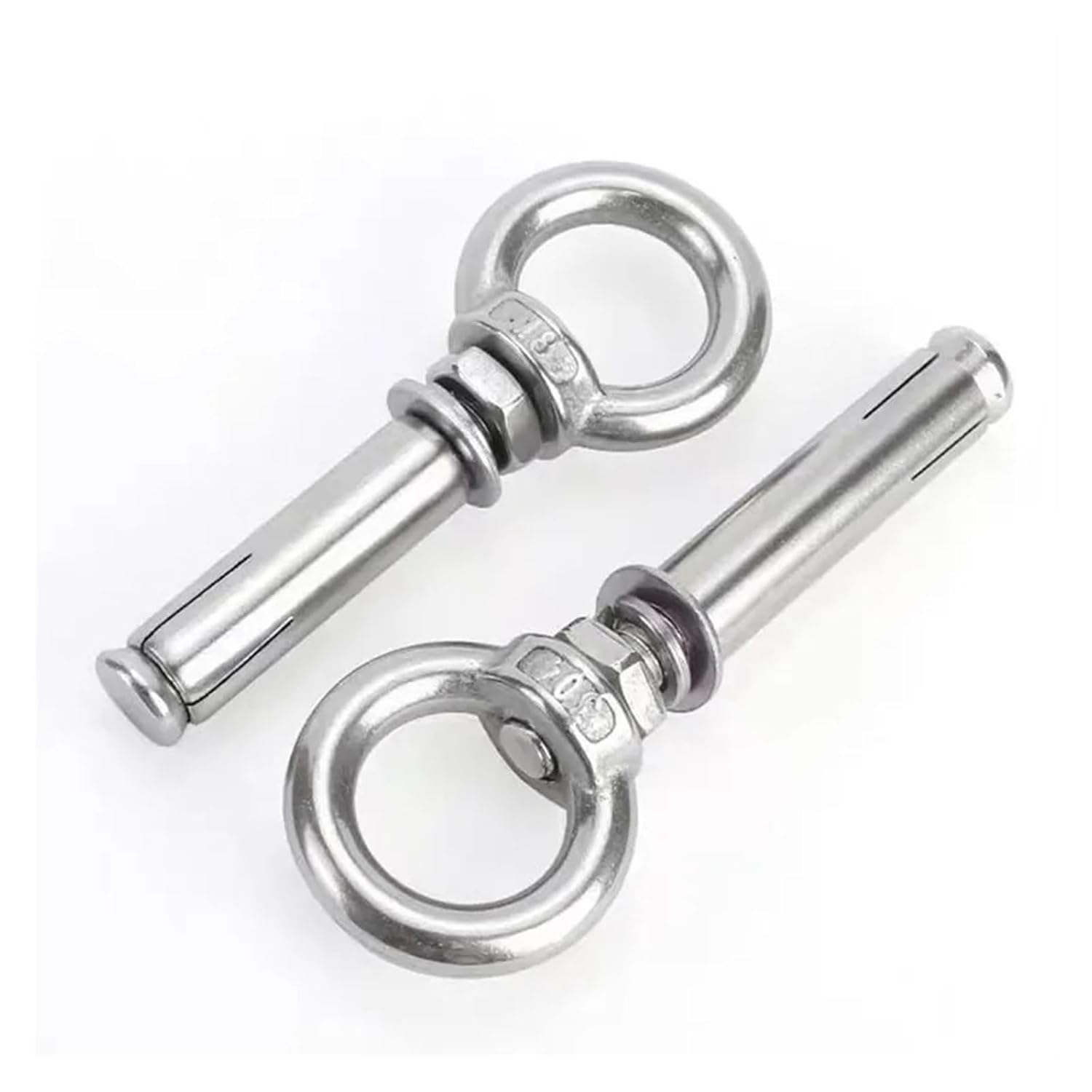 Anchor Bolts,Expansion Bolt, M6/M8/M10 Sleeve Anchor Concrete Expansion Eye Bolt Stainless Steel Installation Artifact Hook Universal with Ring Screws 1PCS(M10x90mm)