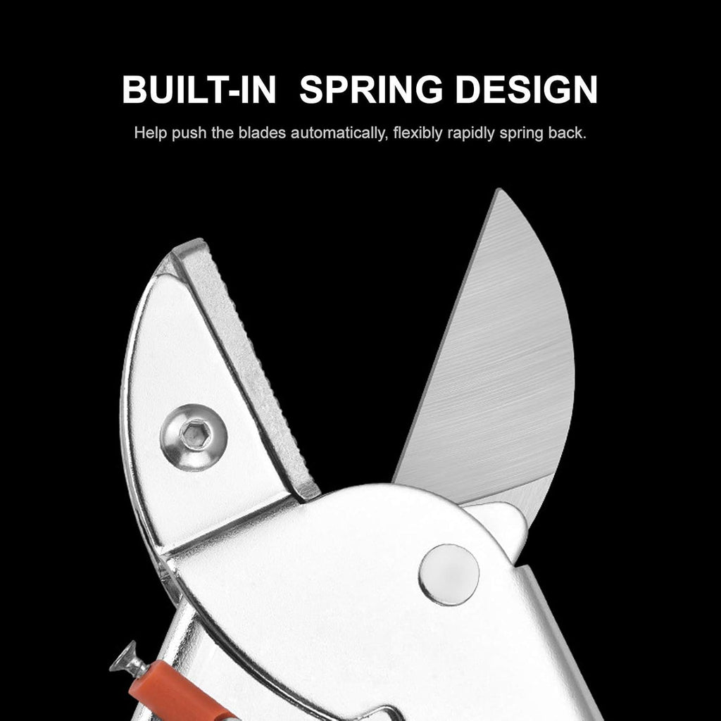 Secateurs Steel Blade Pruning Shears with Ergonomic Handles Gardening Scissors Bonsai Cutters Professional Hand Tool Kit for Plants Rose Flowe