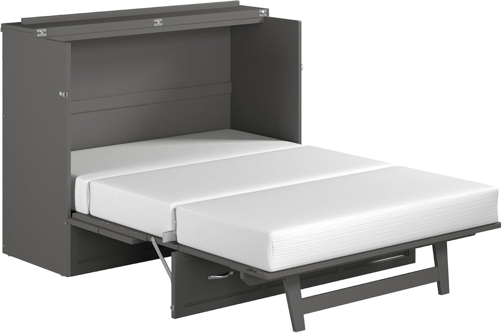 AFI Deerfield Murphy Bed Chest Full w/Charger Grey