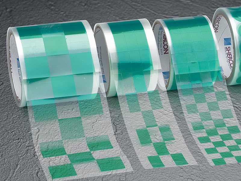 Caplugs PC-SH Series PC500x750RT - Powder Peel Green Discs, Squares, and Rectangles - Powder Coating, E-Coating, Anodizing, Rectangle, Green Polyester, 0.500' x 0.750' (1000 per Roll)