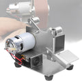 Mini Belt Sander, Electric Belt Sander, 4000-9000 Rpm, 7 Speed Regulation, with 10pcs Belts and Dust Shield, Sanding Belt Size 25mm, for Metal Plastic Working DIY Small Projects
