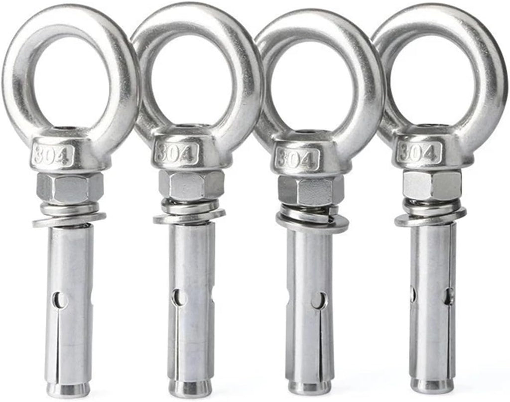 Sleeve Anchor Concrete Expansion Eye Bolt 304 Stainless Steel Installation Artifact Hook Long Universal Ring Screws(M16x200mm 1pc)