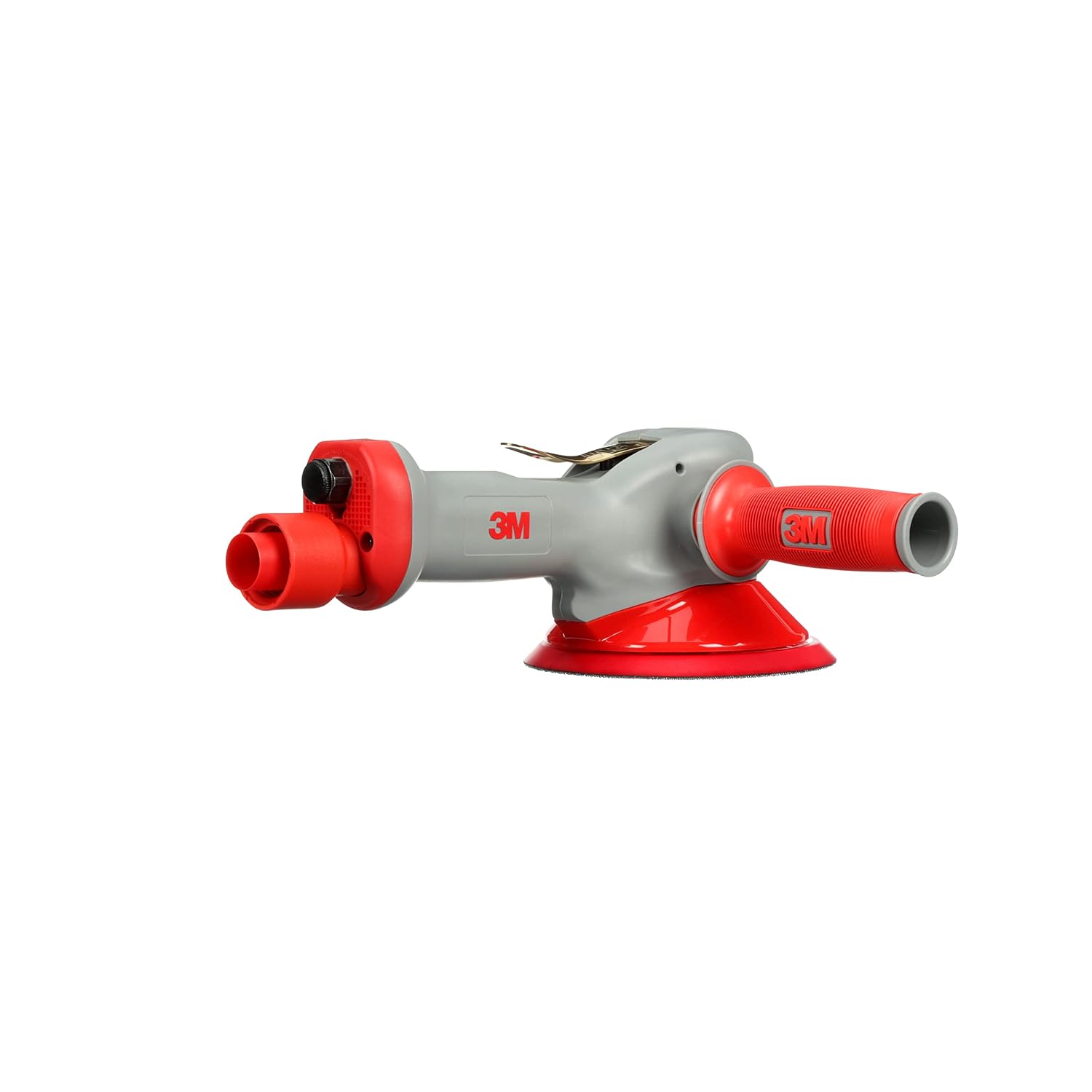 Cubitron Elite Central-Vacuum-Ready/Non Vacuum Random Orbital Sander - Pneumatic Palm Sander - For Wood, Composites, Metal - 6 in x 3/8 in Orbit - 28337