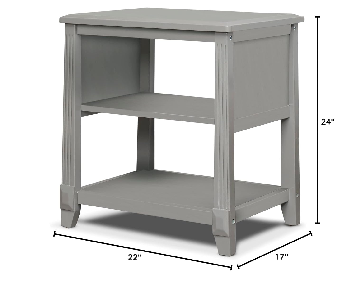 Sorelle Furniture Berkley Baby Dresser – Dresser for Nursery, Kids Bedroom Furniture, Dresser Drawers, Nightstand for Child's Room with Drawers, Nursery Furniture for Infant-Weathered Gray