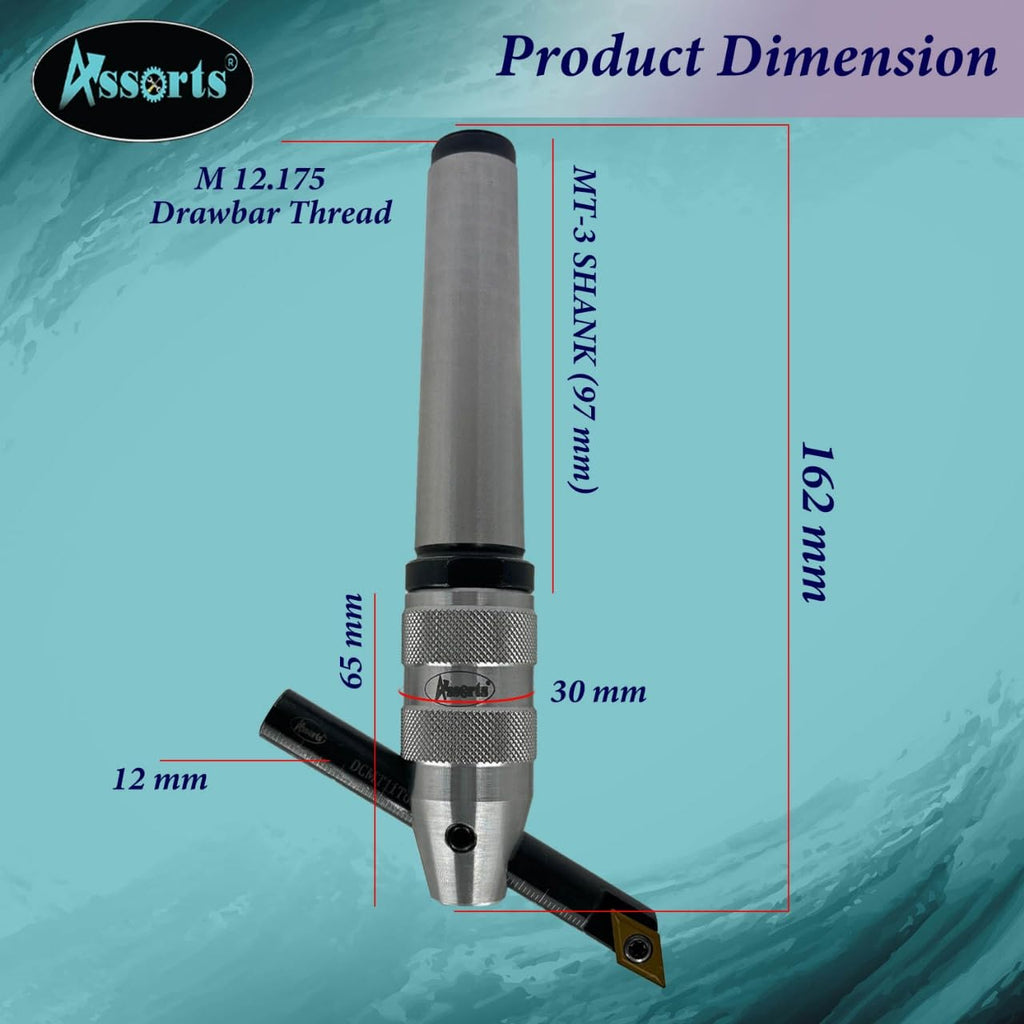 New Developed Fly Cutter with MT3 Shank & Indexable Boring Bar – Includes 10 PCS DCMT 11T304 Inserts, T-15 Key & Plastic Case | Perfect for Facing & Boring | Watch Video for Details